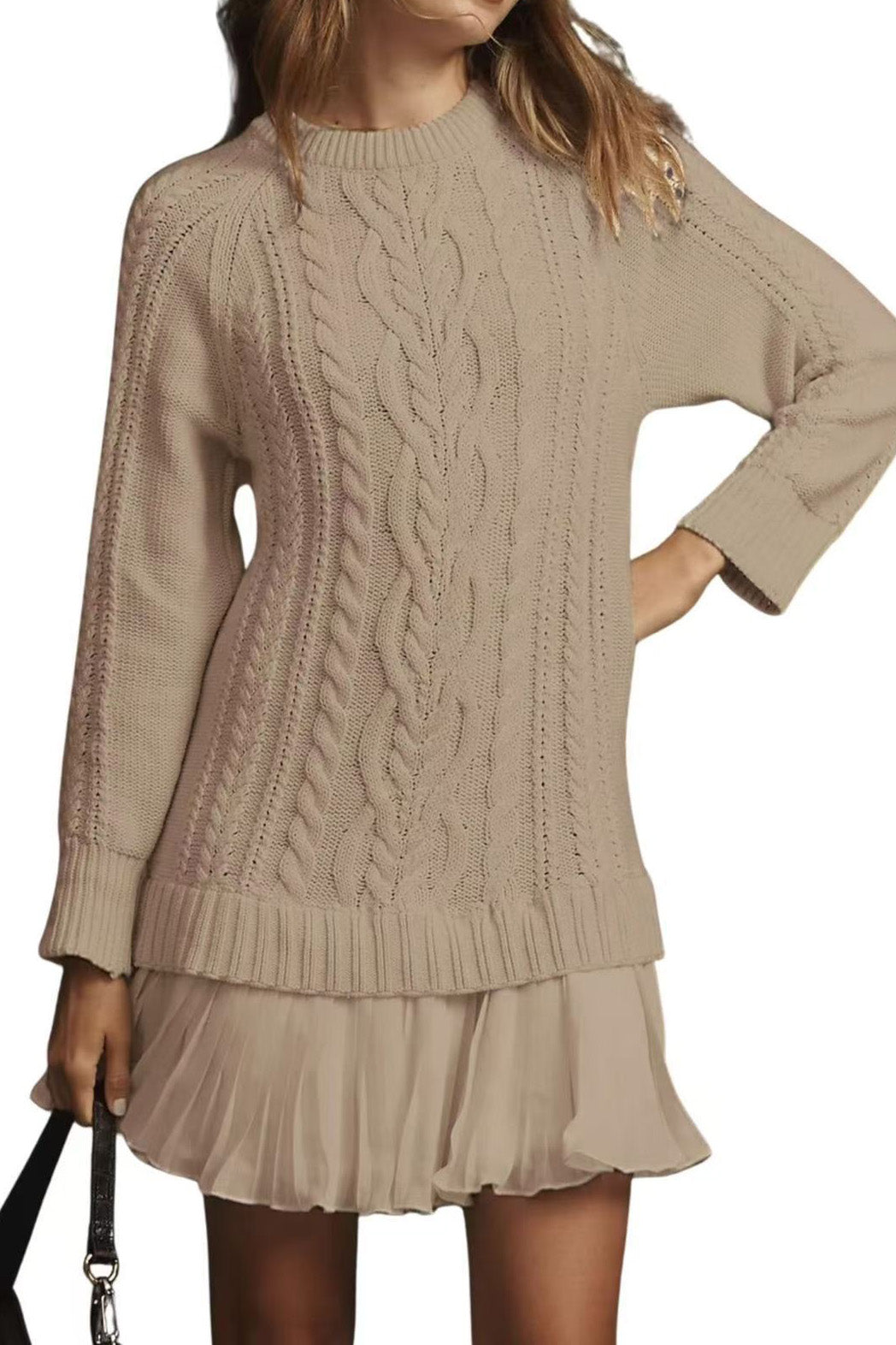 Casual Twist Sweater Mini Dress Lavish Daily