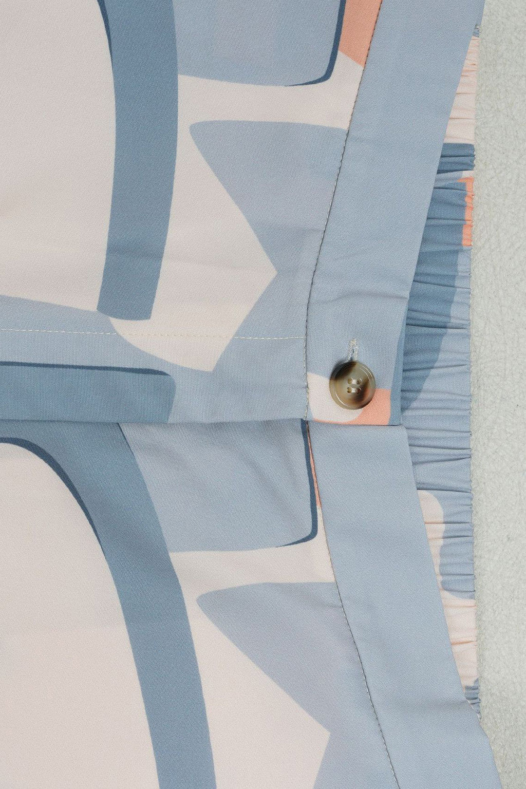 Printed Stand Collar Drawstring Waist 2-Piece Set Lavish Daily