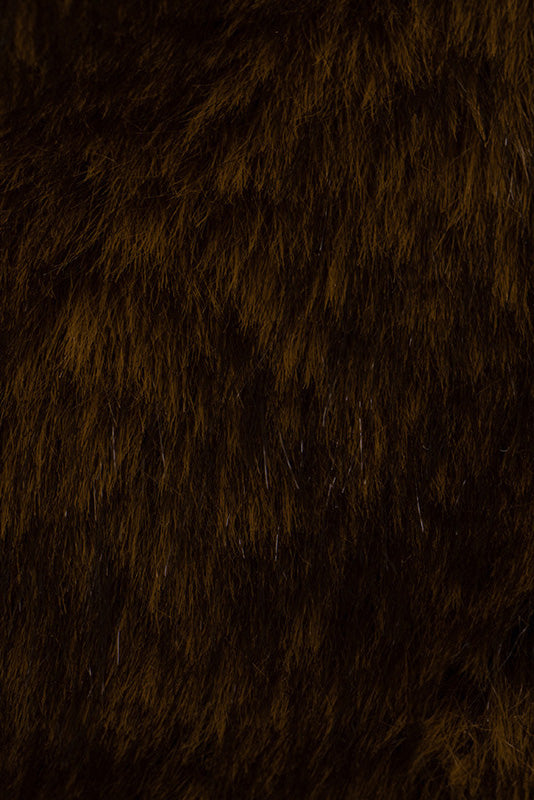 Brown Faux Fur Off Shoulder Top Lavish Daily