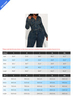 Washed Long Sleeve Denim Jumpsuit LavishDaily