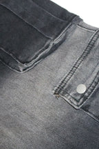 Casual Multi-Pocket Ombre Wide-Leg Jeans Lavish Daily