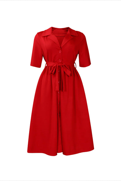 Belted Shirtdress Lavish Daily