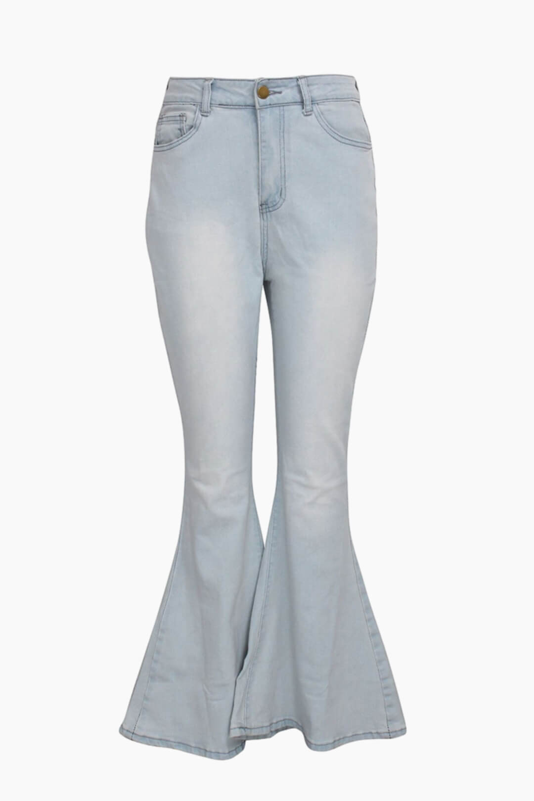 High Waist Bell Bottom Jeans Lavish Daily