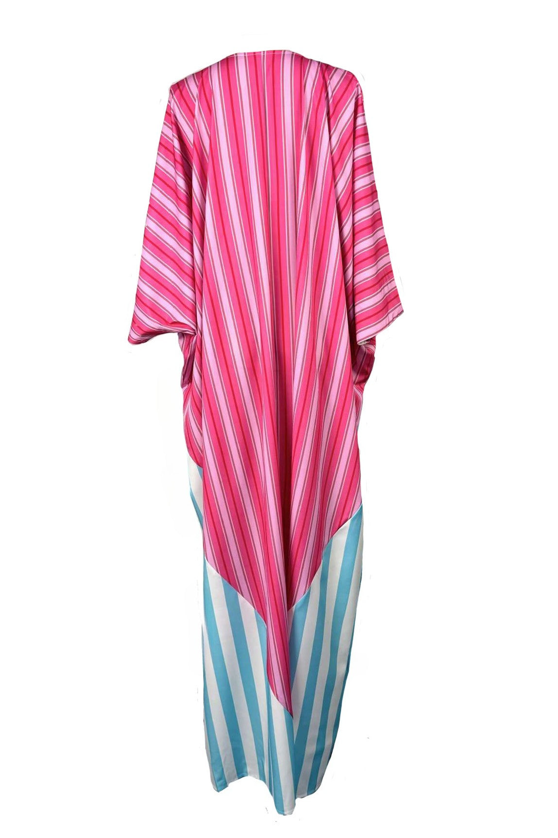 Striped Colorblock Kaftan Maxi Dress Lavish Daily