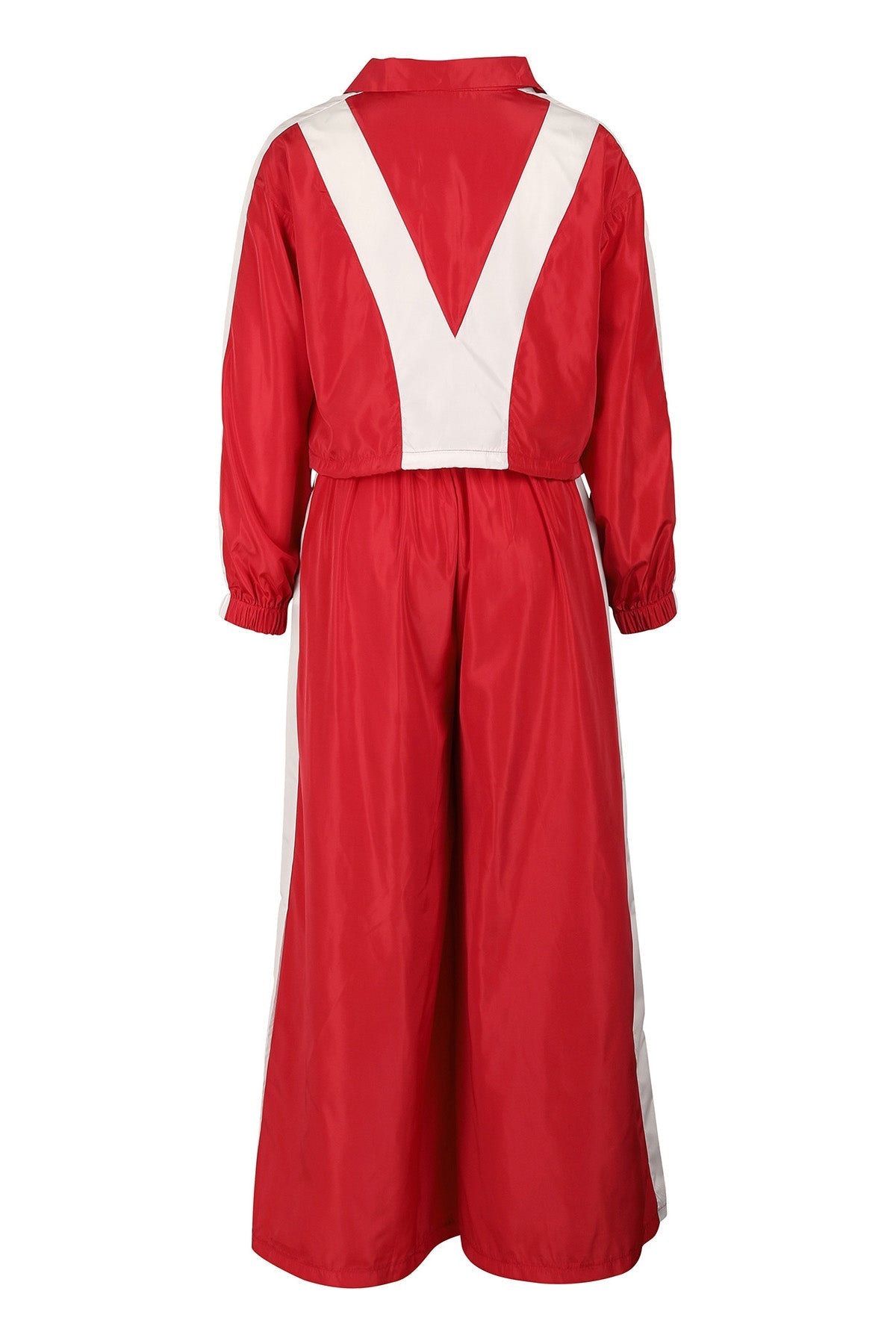 Color-Block Windbreaker & Wide-Leg Set Lavish Daily