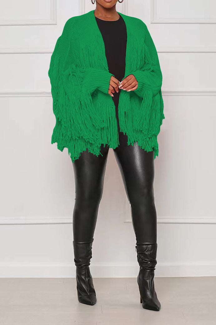 Short Fringe Sweater Lavish Daily