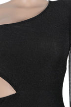 One Shoulder Fringe Dress Lavish Daily