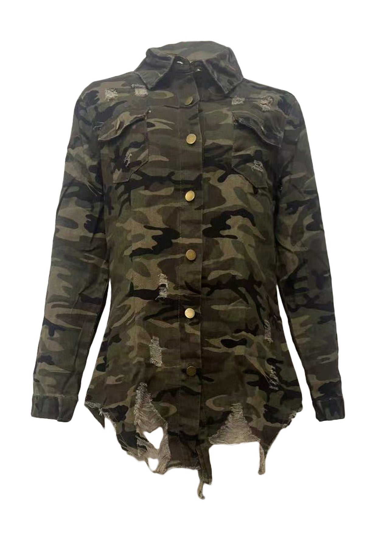 Camo Print Jacket Lavish Daily