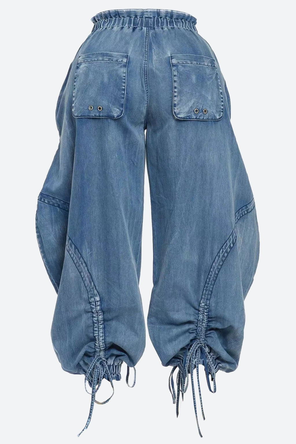 Denim Pocket Cargo Jeans Lavish Daily