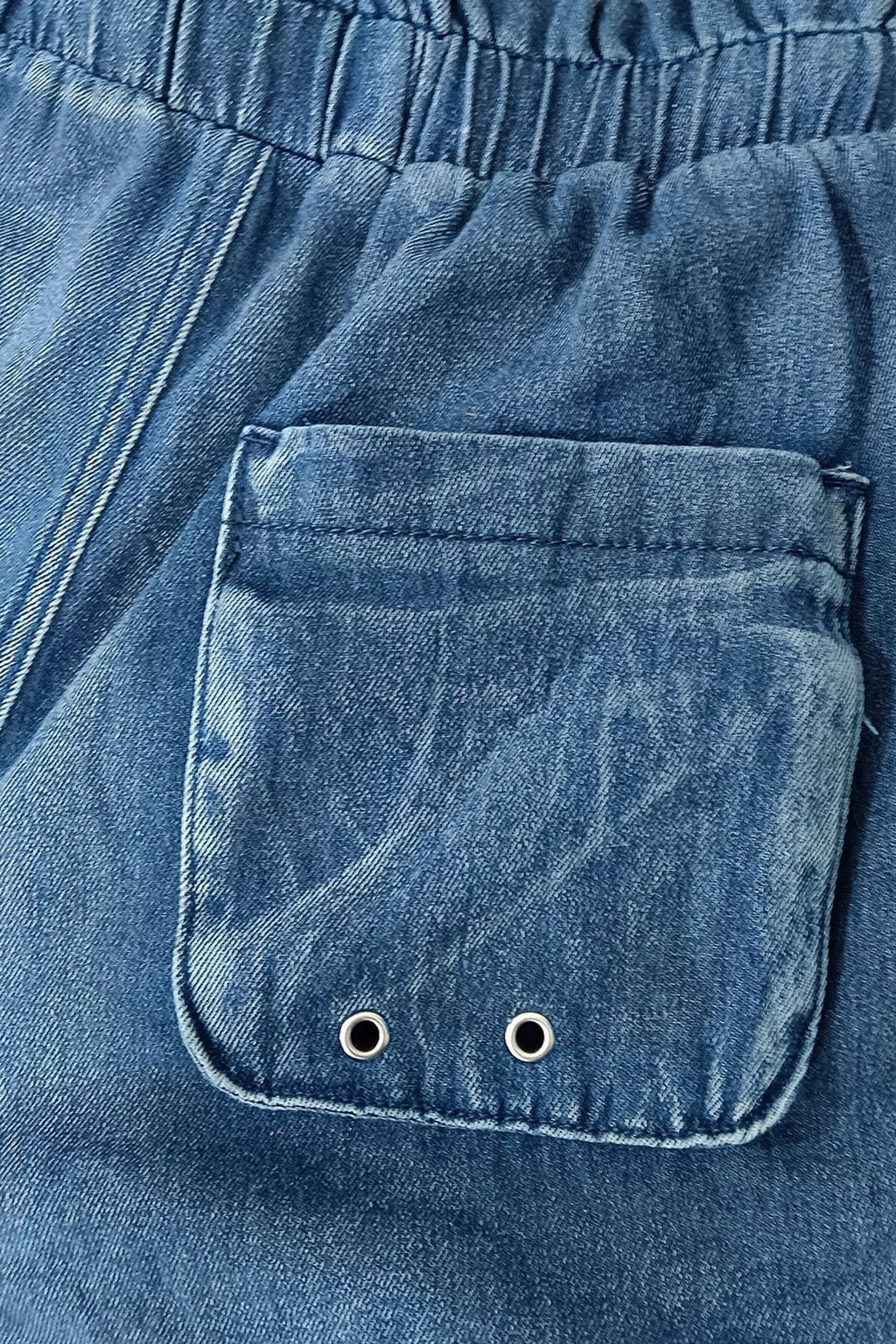 Denim Pocket Cargo Jeans Lavish Daily