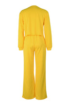 Cropped Sweatshirt and Wide Leg Tracksuit LavishDaily