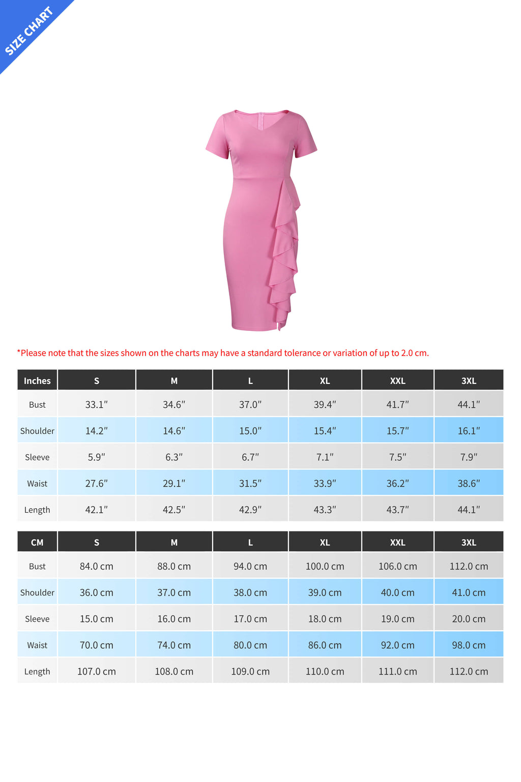 Solid Color Hip Ruffled High-Waisted Dress Lavish Daily