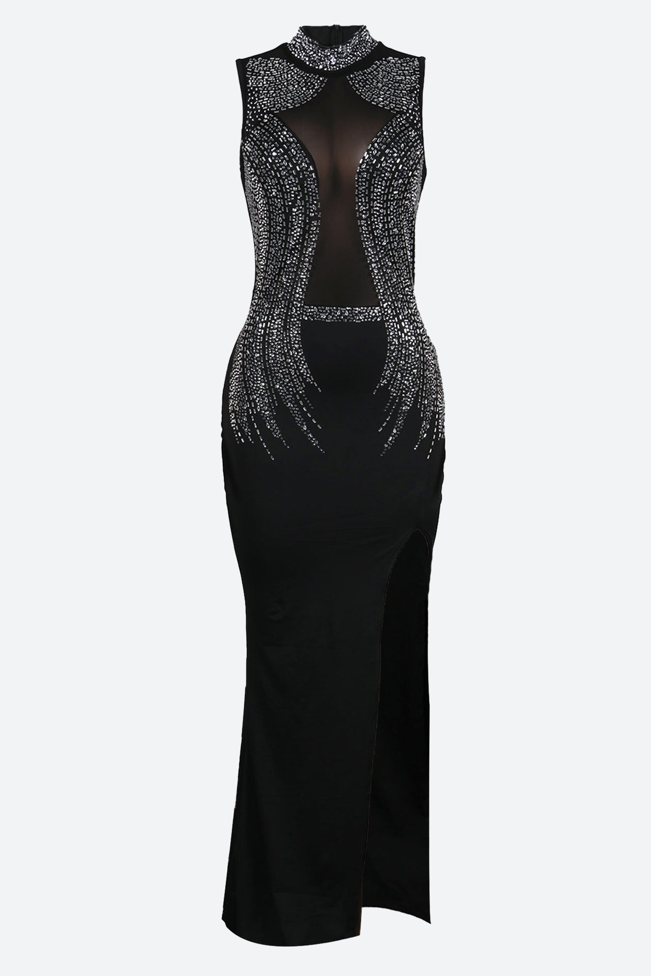 Turtleneck Sequin Bridal Dress Lavish Daily