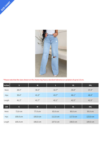 High Waist Light Washed Ripped Jeans Lavish Daily