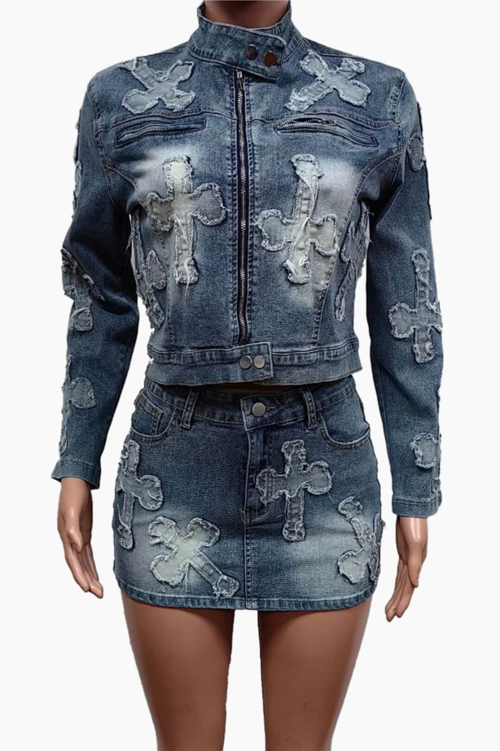 Denim 2 Piece Set Lavish Daily