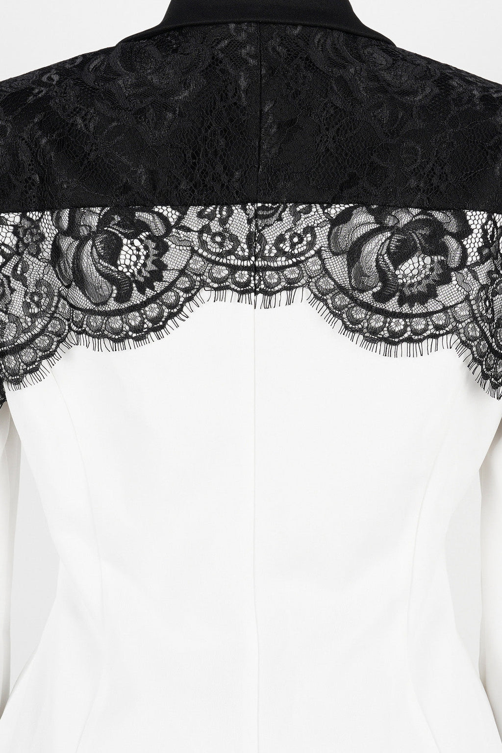 Lace Panel Slim Fit Blazer & Pants Set Lavish Daily