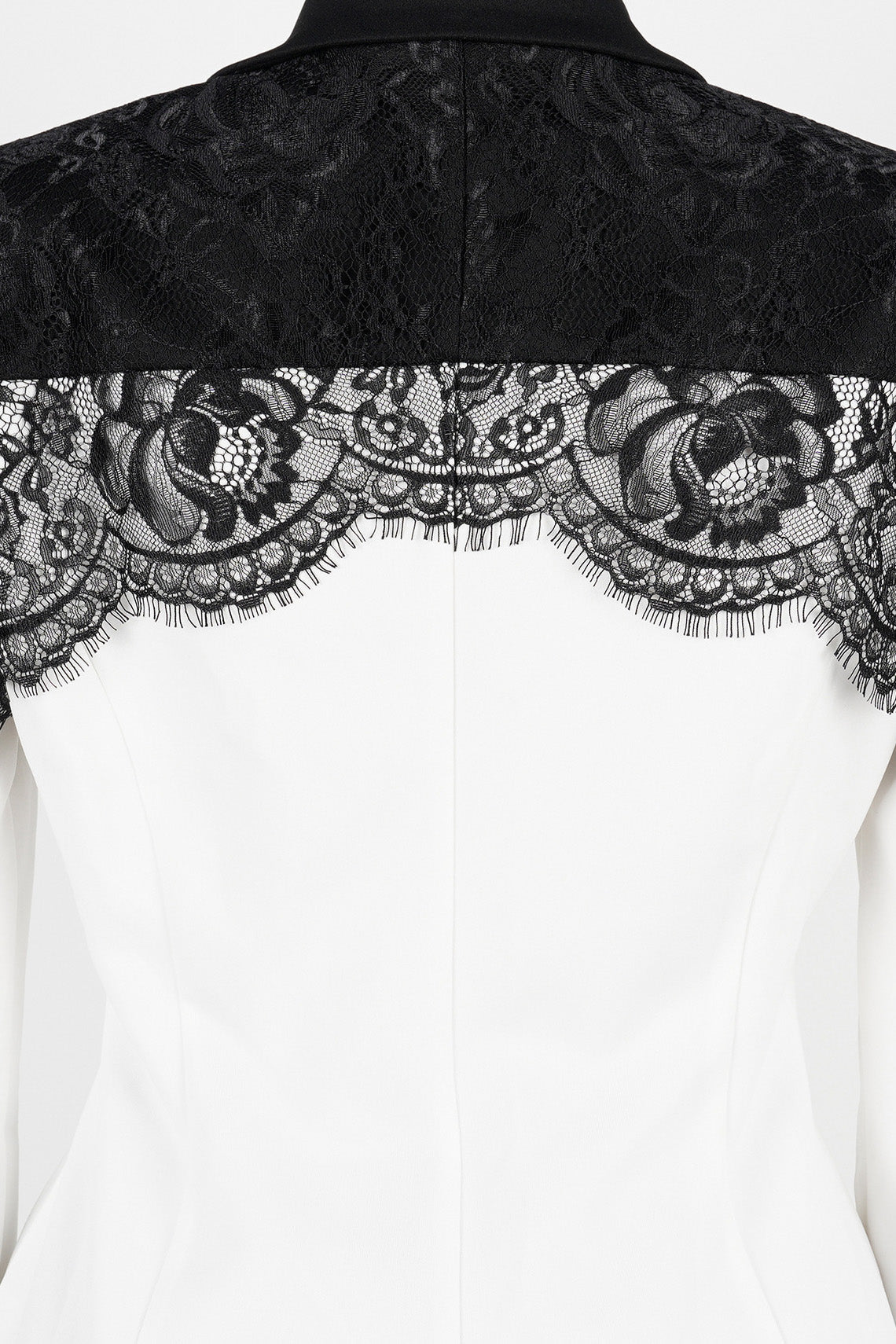 Lace Panel Slim Fit Blazer & Pants Set Lavish Daily