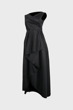 Elegant Patchwork Flounce Dress Lavish Daily
