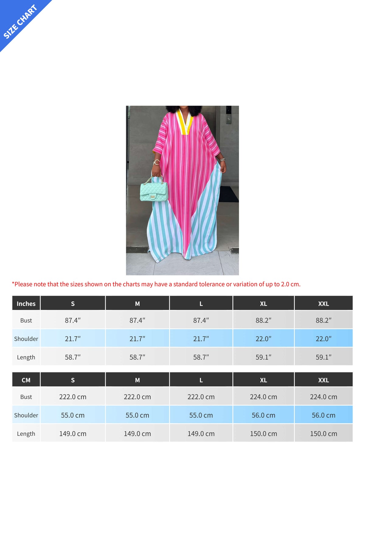 Striped Colorblock Kaftan Maxi Dress Lavish Daily
