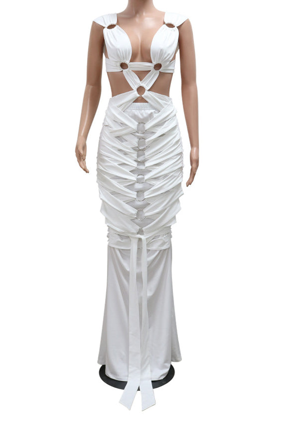 Cut-Out Maxi Dress Lavish Daily