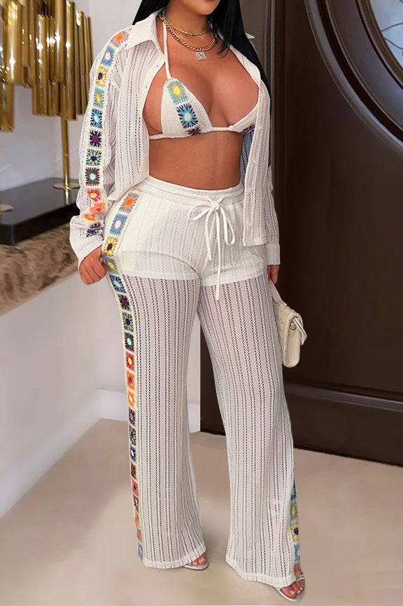 Knit See-Through 3 Piece Set Lavish Daily