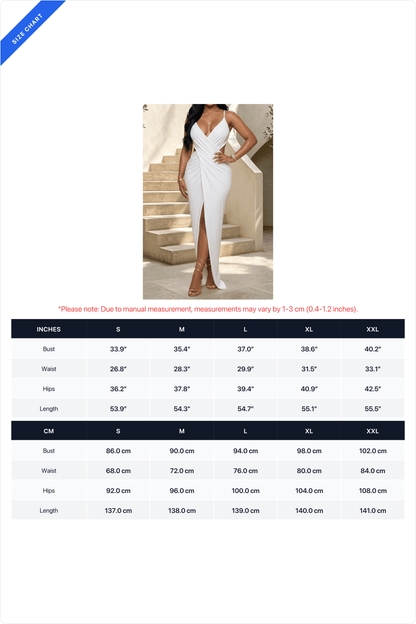 Draped V-Neck Cutout Slit Maxi Dress Lavish Daily