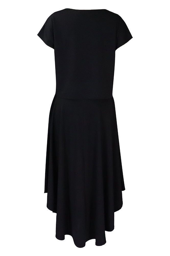 Solid Top & A-Line Midi Skirt Lavish Daily