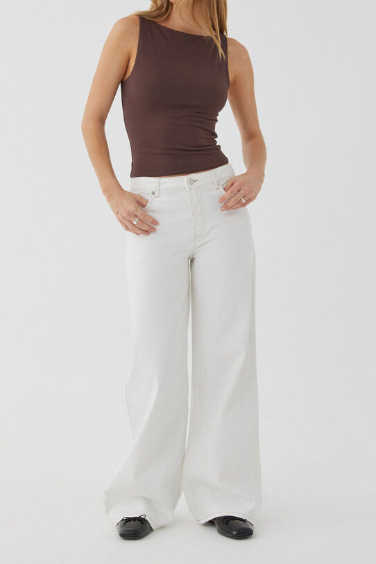 Vintage High Waist Loose Straight Wide Jeans Lavish Daily