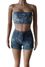 Street Wear Denim Pant Set Lavish Daily
