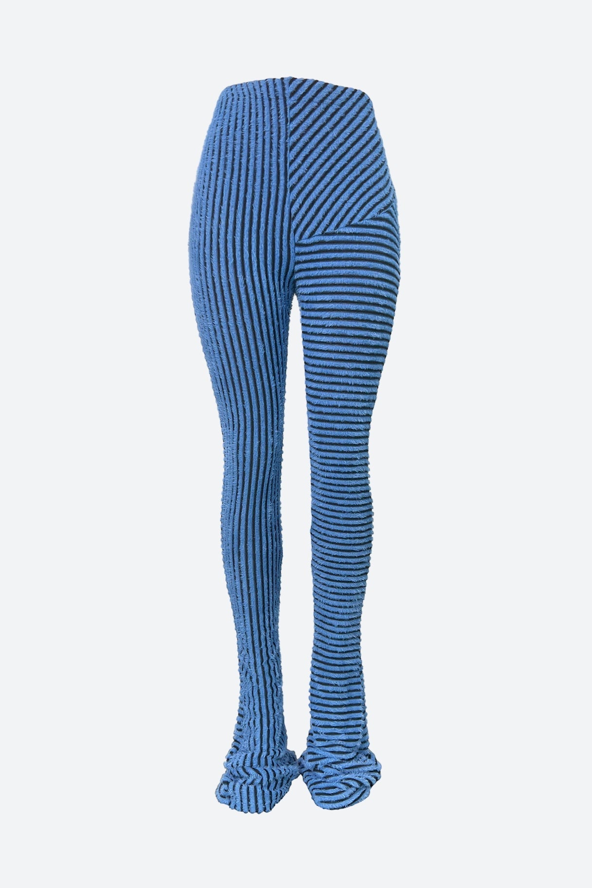 Striped Fuzzy Leggings Lavish Daily