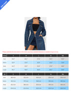 Long Sleeve Denim Trench Cardigan LavishDaily