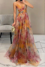 Mesh Floral Print Cami Dress Lavish Daily
