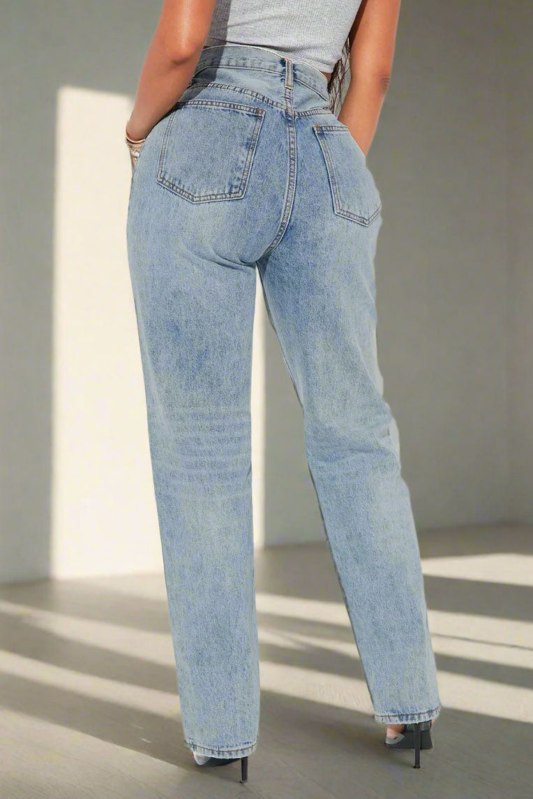 Straight Leg Jeans Lavish Daily