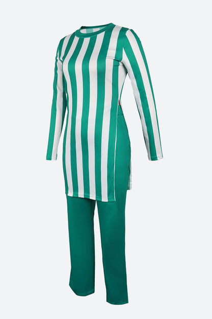 Striped T Shirts & Pants Set Lavish Daily