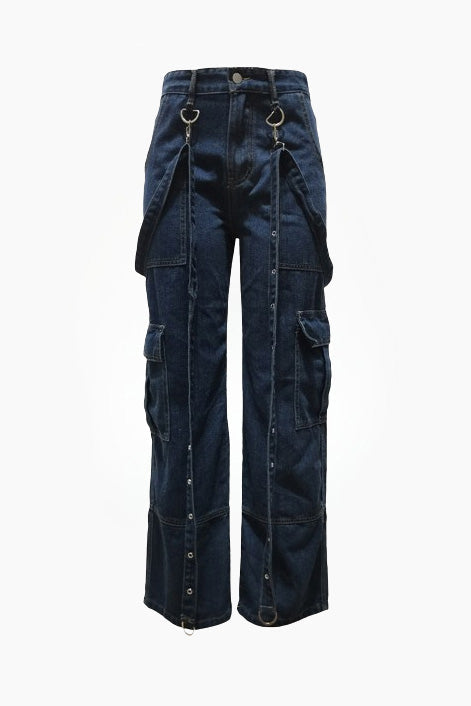 Mid Rise Loose Fit Denim Pants Lavish Daily