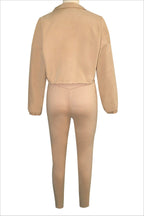Casual High Waist Pants & Cardigan Set Lavish Daily