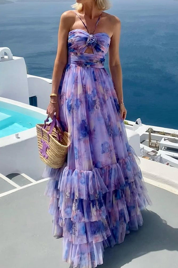 Ruffled Tiered Maxi Dress Lavish Daily