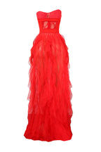 See Through Corset Maxi Dress Lavish Daily