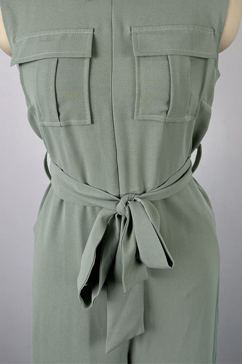 Collared Wide Leg Jumpsuit Lavish Daily