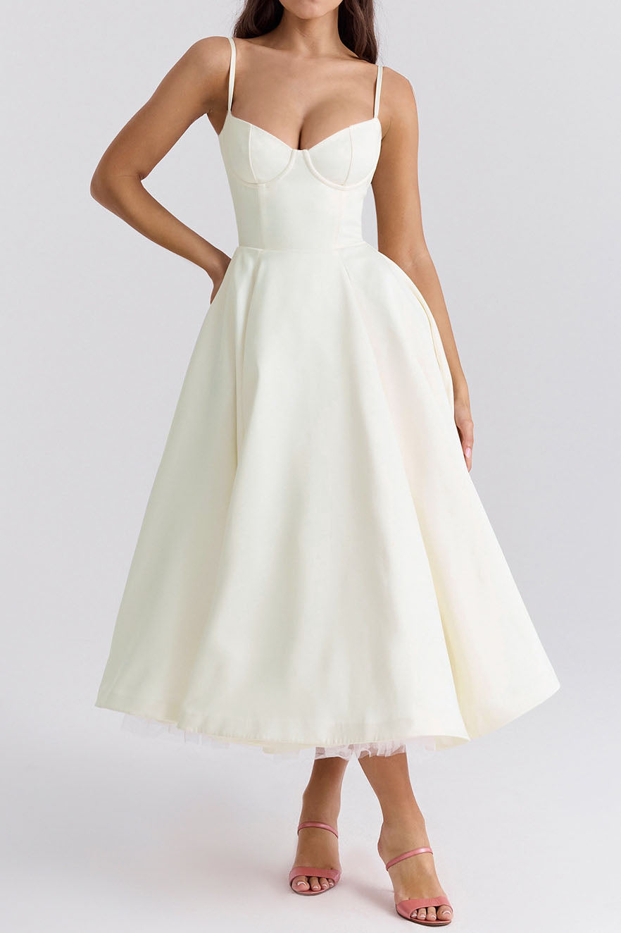 Luxury Spaghetti Strap Princess Dress Lavish Daily