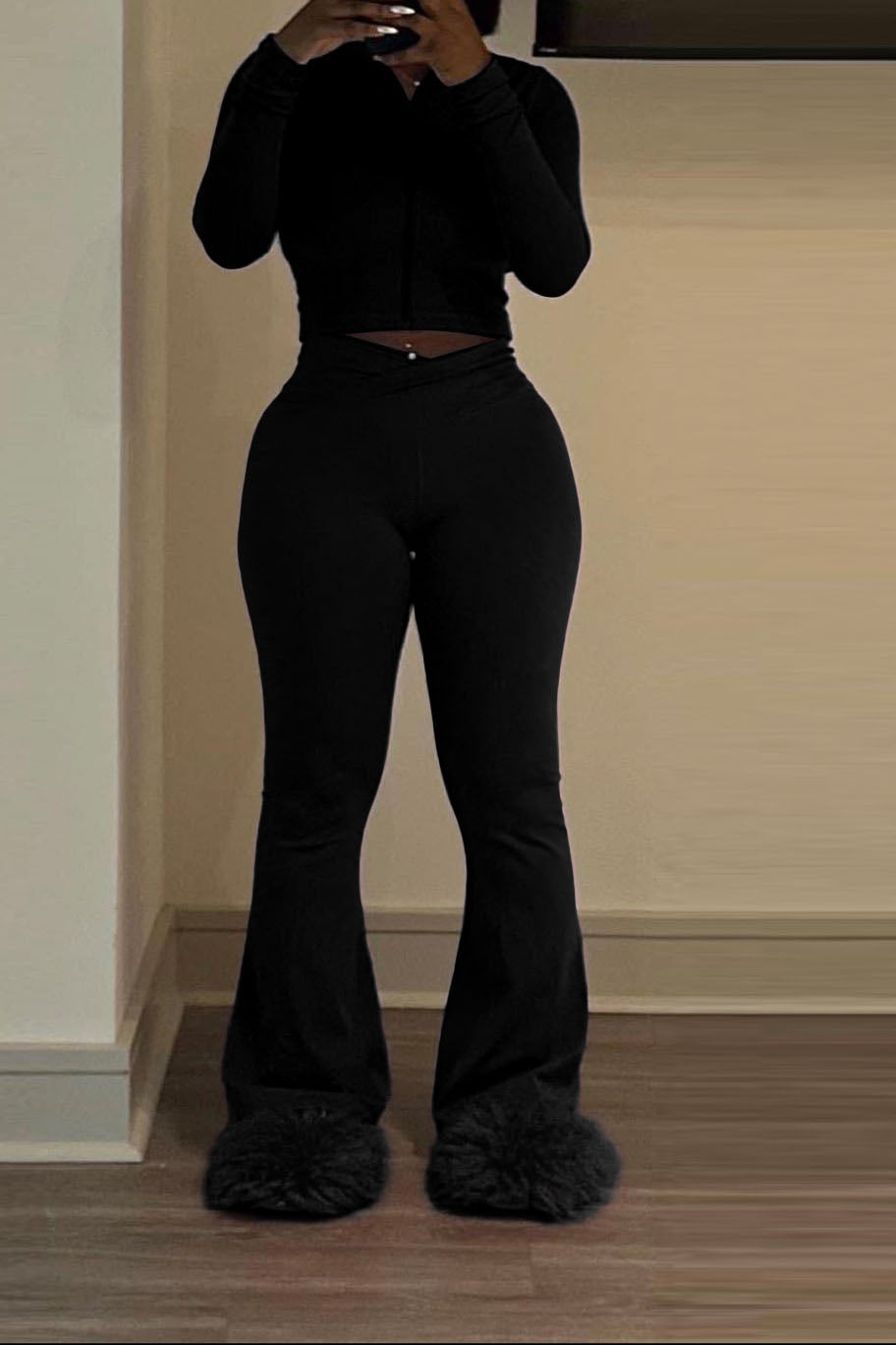 Stretch Long Sleeve Top and Pant set Lavish Daily