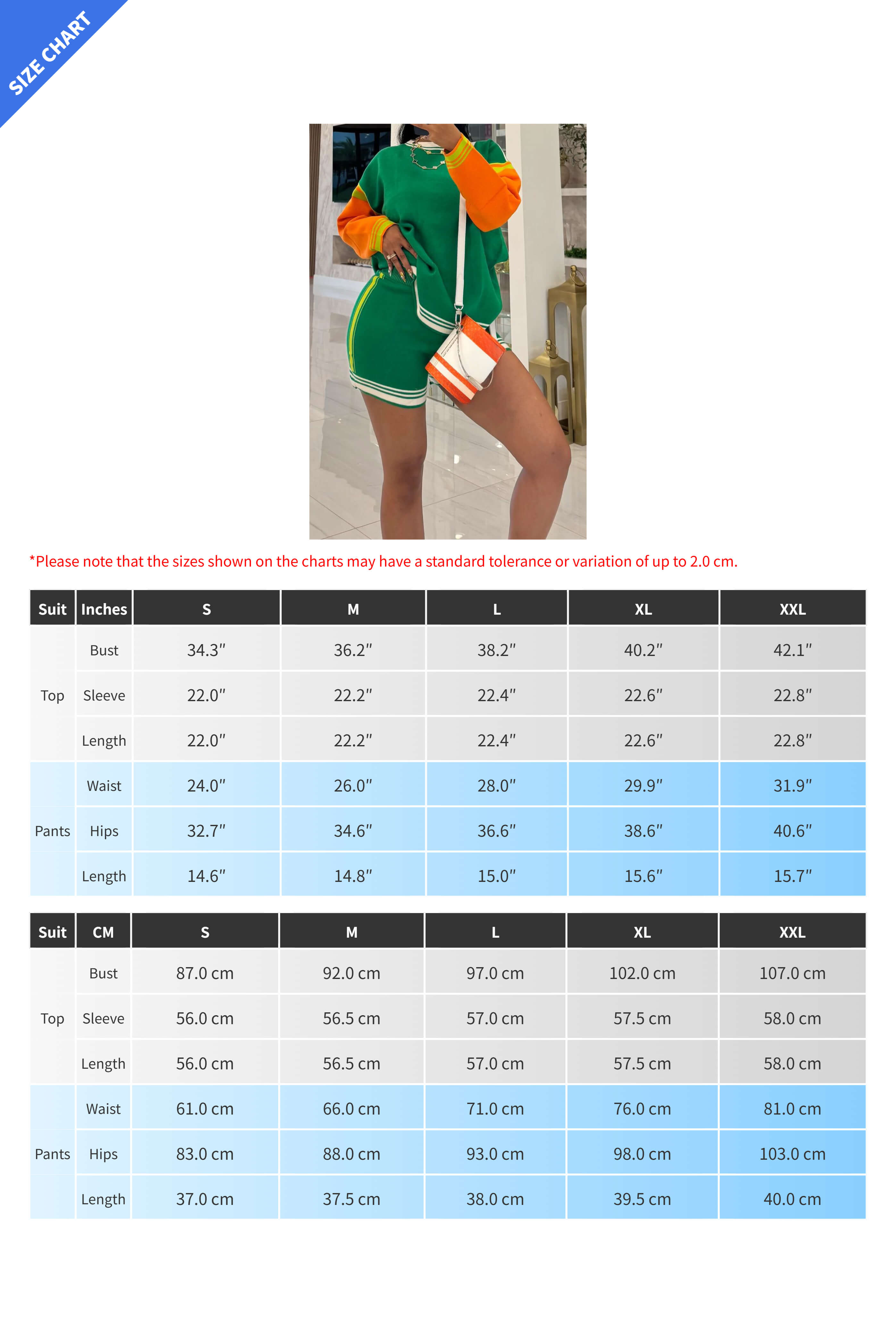 Colorblock Knit Shorts Set Lavish Daily