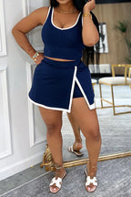 Fashion Tank Top and Skort 2-Piece Set Lavish Daily