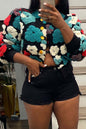 Flower Bomber Jacket Lavish Daily