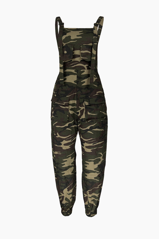 Camo Cargo Jumpsuit Lavish Daily