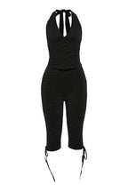 Ruched Halter & Capri 2-Piece Set Lavish Daily
