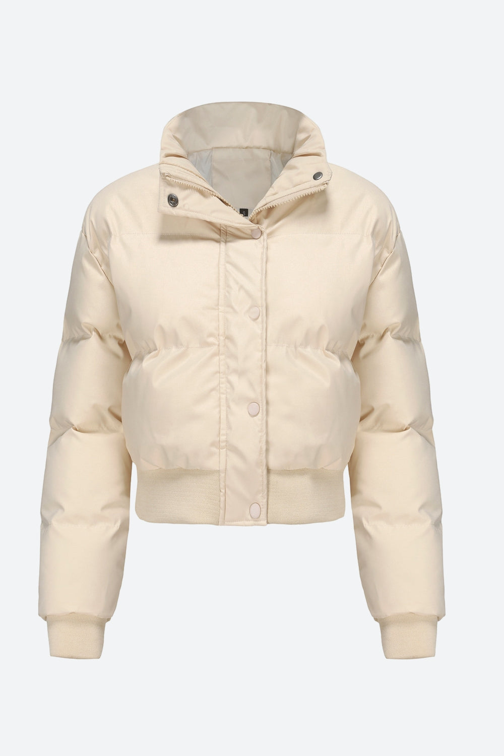 Long Sleeve Puffer Jacket Lavish Daily