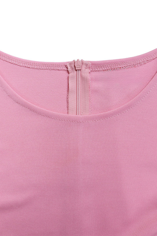 Office Pleated Pencil Dress Women's Slim Fit Lavish Daily