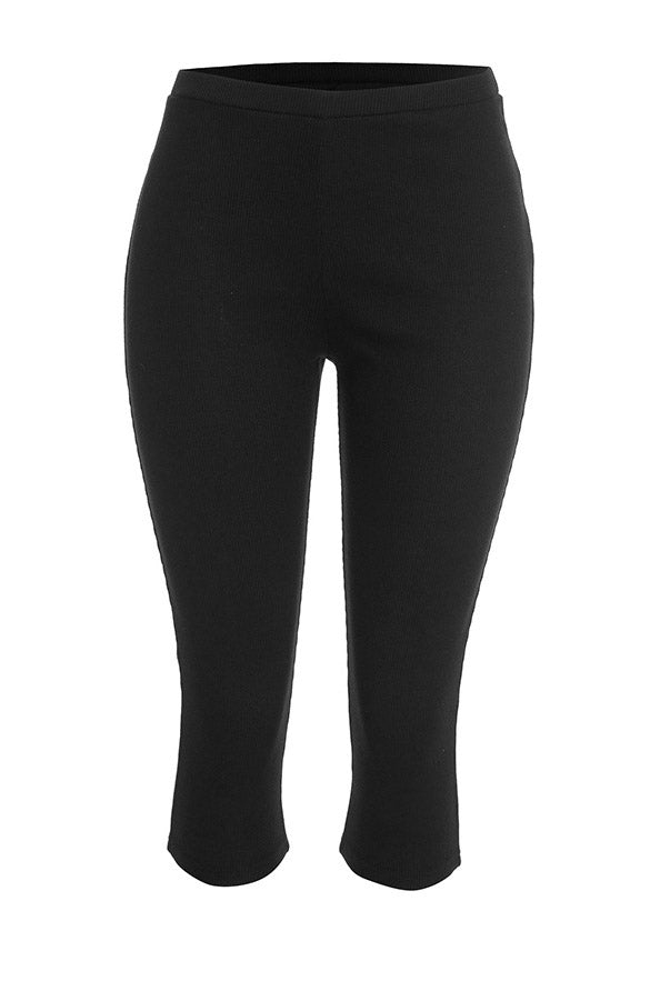 Cutout Long-Sleeve Top & Capri Pants Set Lavish Daily