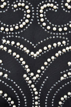 Solid Rhinestone Backless Split Maxi Dress Lavish Daily